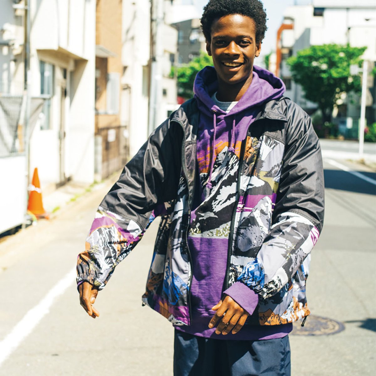 THE NORTH FACE Purple Label / Textile Design by NOMA t.d. N24FA038_TNF PPL nanamica PP