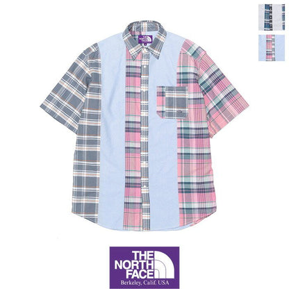 THE NORTH FACE Purple Label パッチワークハーフスリーブシャツ NT3209N
