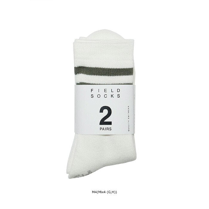 Pack Field Line Socks 2P NN8309N_THE NORTH FACE Purple Label MIX4