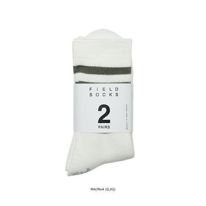 Pack Field Line Socks 2P NN8309N_THE NORTH FACE Purple Label MIX4