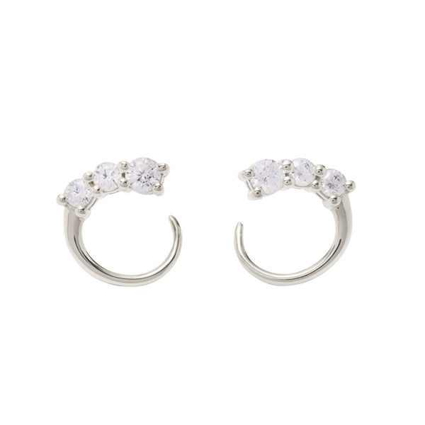 BAQLESS Honesty Twist Silver CZ-TW-SV