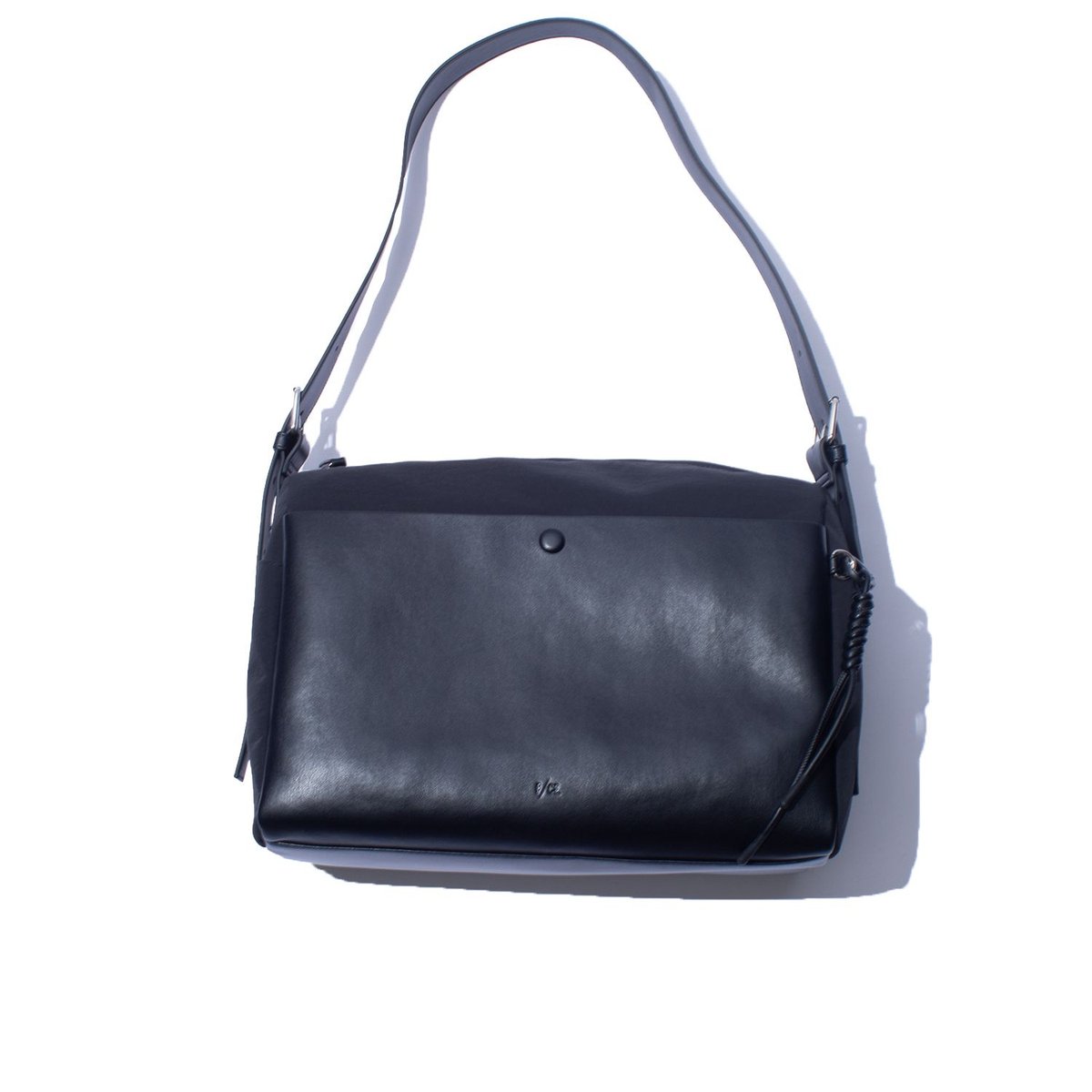 F/CE. TECH LEATHER SHOULDER DUFFLE BAG Black