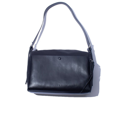 F/CE. TECH LEATHER SHOULDER DUFFLE BAG Black