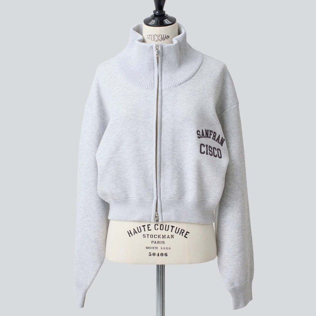 J.J. Mercer SHORT ZIP BLOUSON ASH