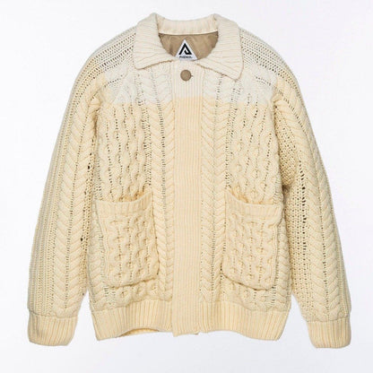 +phenix WINDSTOPPRE wool Knit cardigan white