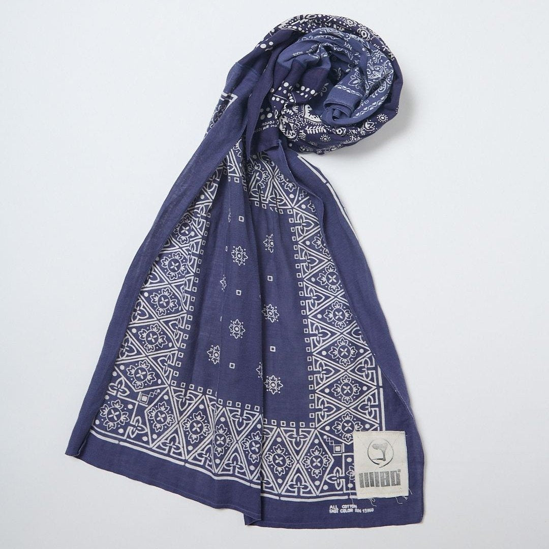 ILL ONE EIGHTY VTG BANDANA STOLE NAVY