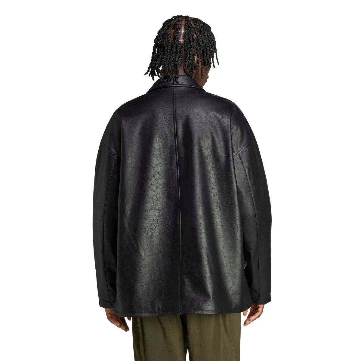 adidas originals PLEATHER COAT ﾌﾞﾗｯｸ
