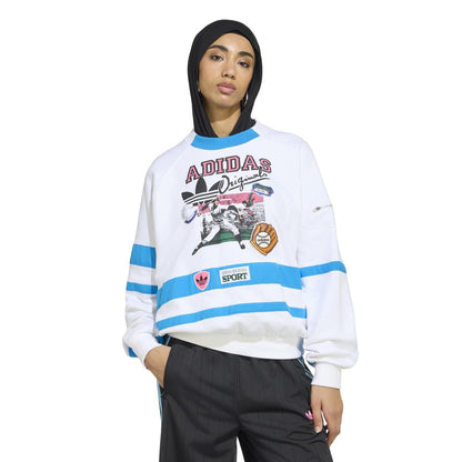 adidas originals ARCHIVE SWEATER BA ﾎﾜｲﾄ/ﾌﾞﾗｲﾄﾌﾞﾙｰ