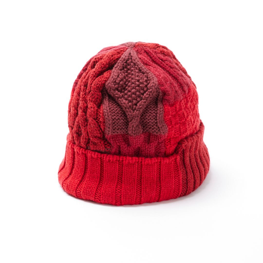 ILL ONE EIGHTY MIX CABLE KNIT CAP RED