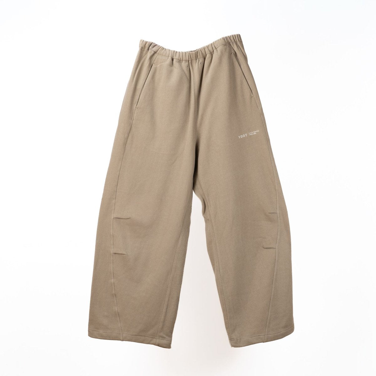 YDOT PIGMENT DYE CIRCLE BUGGY PANTS(HULLE EXCLUSIVE) BEIGE