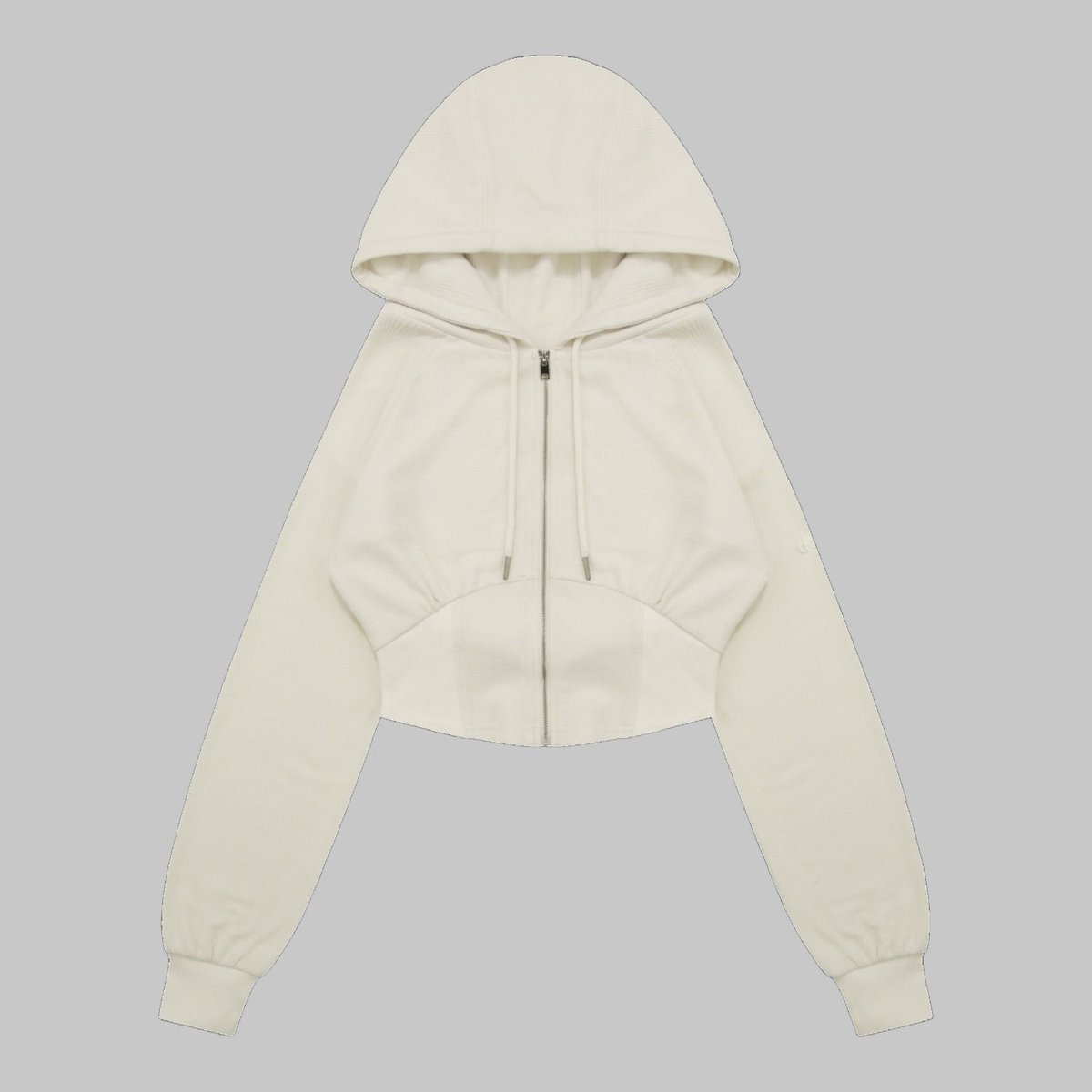 DANP Knit Warm Line Fit Hoodie IVORY