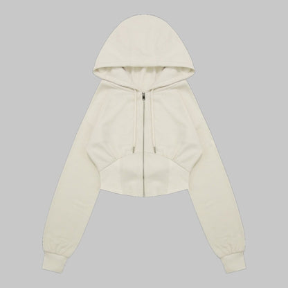 DANP Knit Warm Line Fit Hoodie IVORY