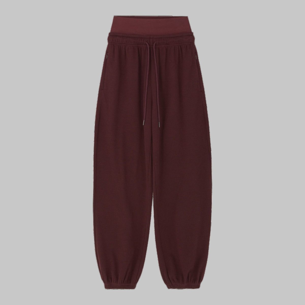 DANP KnitWarmLayeredJoggerPant BURGUNDY