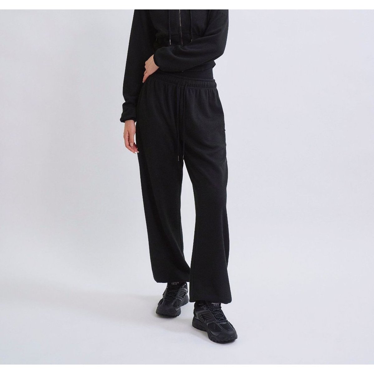 DANP KnitWarmLayeredJoggerPant BLACK
