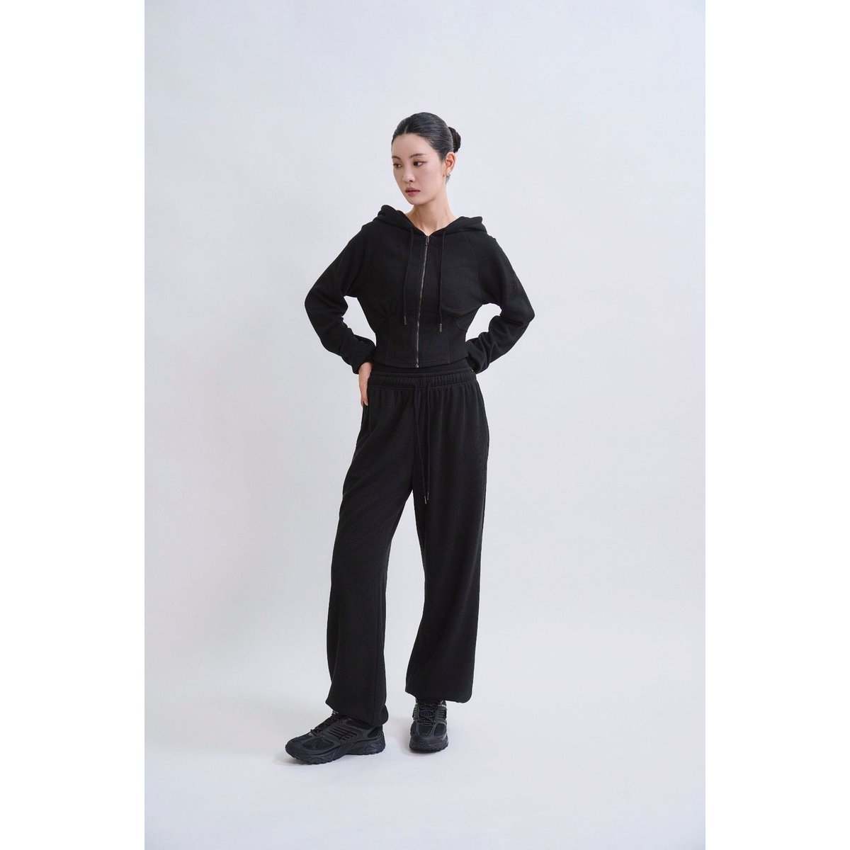 DANP KnitWarmLayeredJoggerPant BLACK