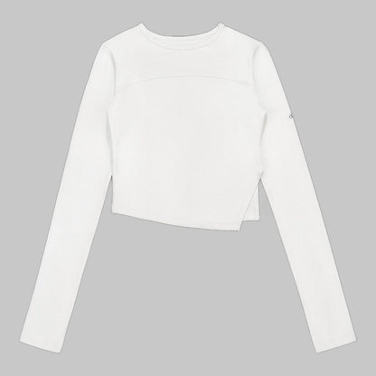 DANP Slit Line Long Sleeve WHITE
