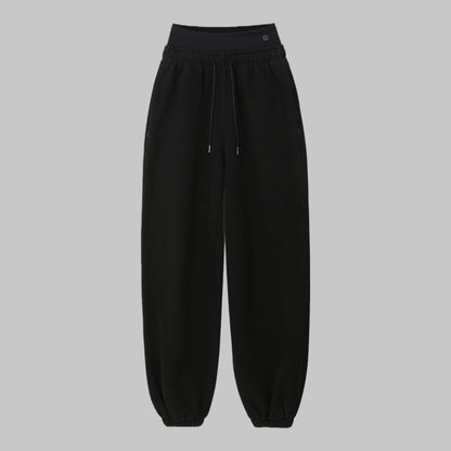 DANP Soft Layered Jogger Pants BLACK