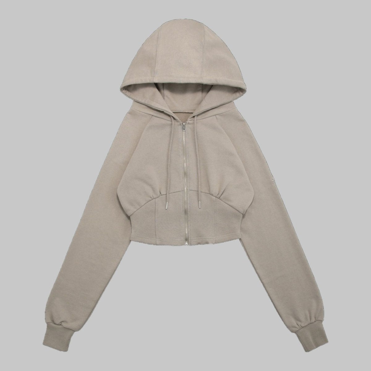 DANP Soft Line Fit Hooded Zip BEIGE
