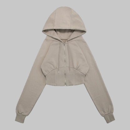DANP Soft Line Fit Hooded Zip BEIGE
