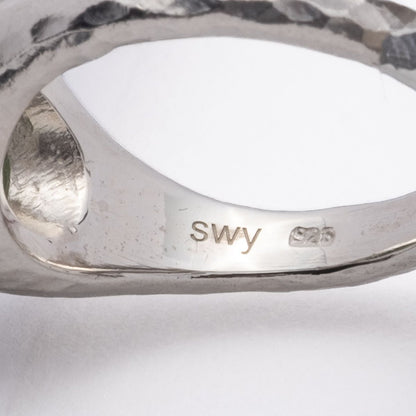 SWY Facet Ring Forest GREEN GARNET