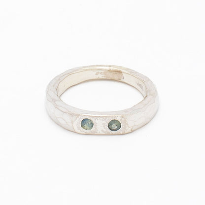 SWY Twin Ring Shore GREEN SAPPHIRE
