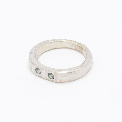 SWY Twin Ring Shore GREEN SAPPHIRE