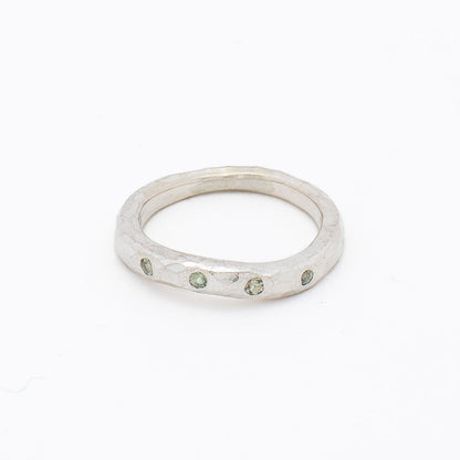 SWY Rhythm Ring Shore GREEN SAPPHIRE