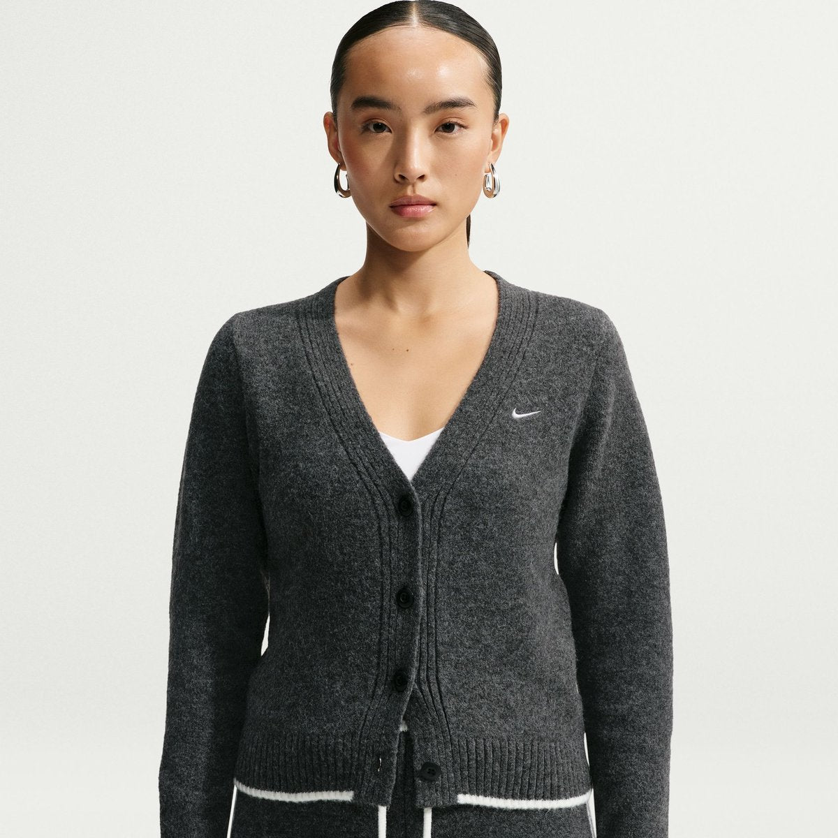 NIKE ナイキ AS W NSW SWT KT ESSTL CARD BLACK HEATHER/WHITE/