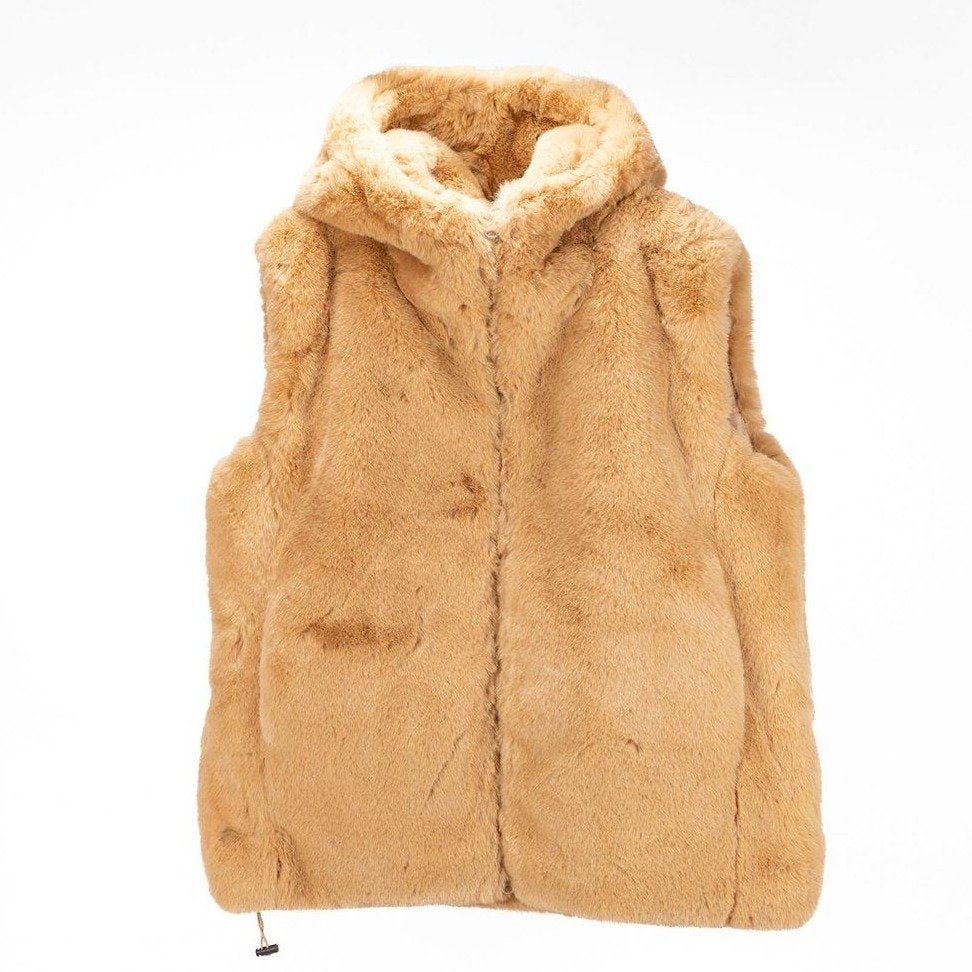 LANCER CLOTHING HOODED VEST 18) BEIGE