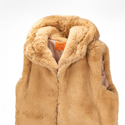 LANCER CLOTHING HOODED VEST 18) BEIGE