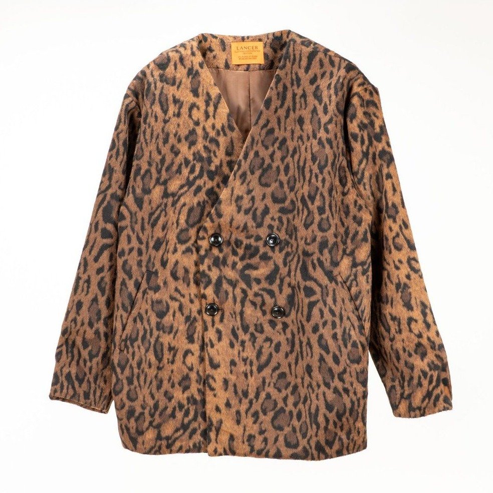 LANCER CLOTHING NO COLLOR JACKET LEOPARD