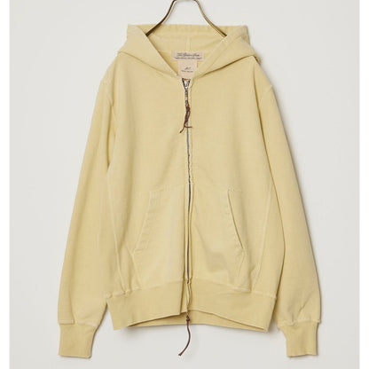 REMI RELIFE SP加工裏毛ZIPパーカ l.yellow