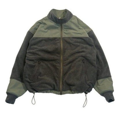 RUSSEELL ATHLETIC Reversible Stand Collar Zip Jacket Khaki