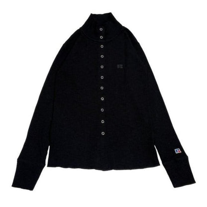 RUSSELL ATHLETIC Wmns Slub Rib 2Way Cardigan Charcoal