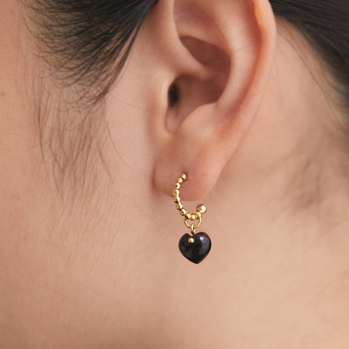 BAQLESS  Ludique Onyx Heart Gold 262LD-ONHT-YG