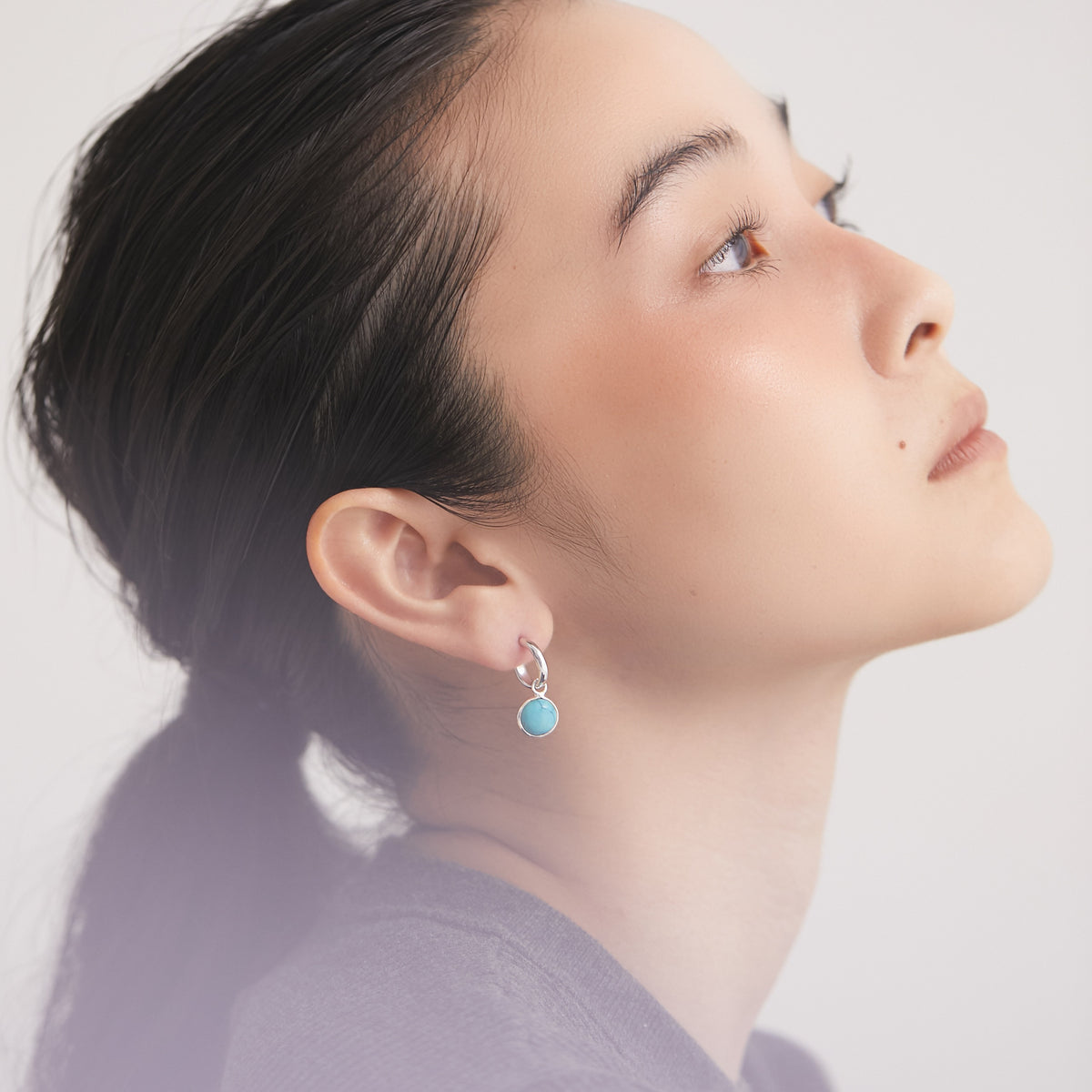 BAQLESS  Ludique Round Turquoise Silver  262LD-RTQ-SV
