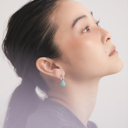 BAQLESS  Ludique Round Turquoise Silver  262LD-RTQ-SV