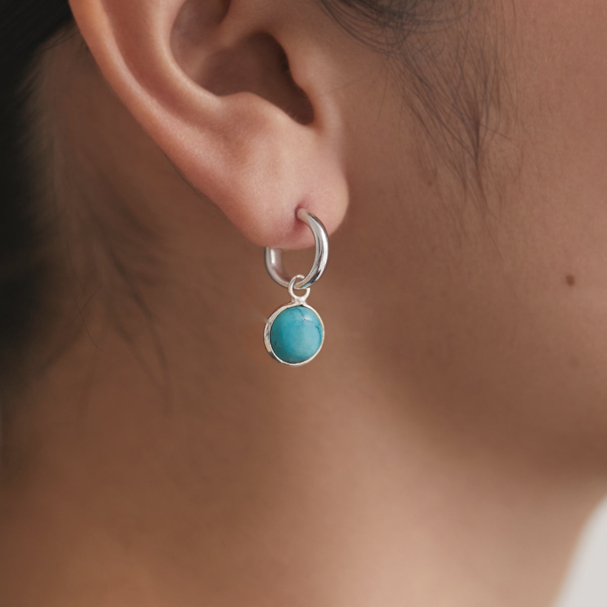 BAQLESS  Ludique Round Turquoise Silver  262LD-RTQ-SV