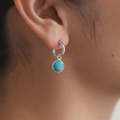 BAQLESS  Ludique Round Turquoise Silver  262LD-RTQ-SV