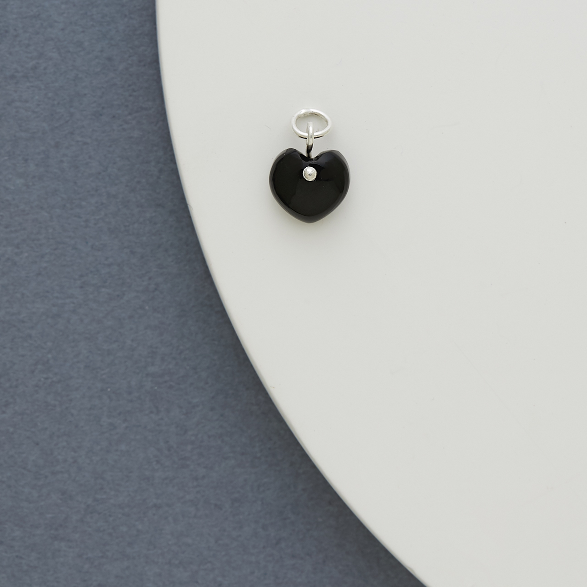 BAQLESS  Ludique Onyx Heart Silver 262LD-ONHT-SV