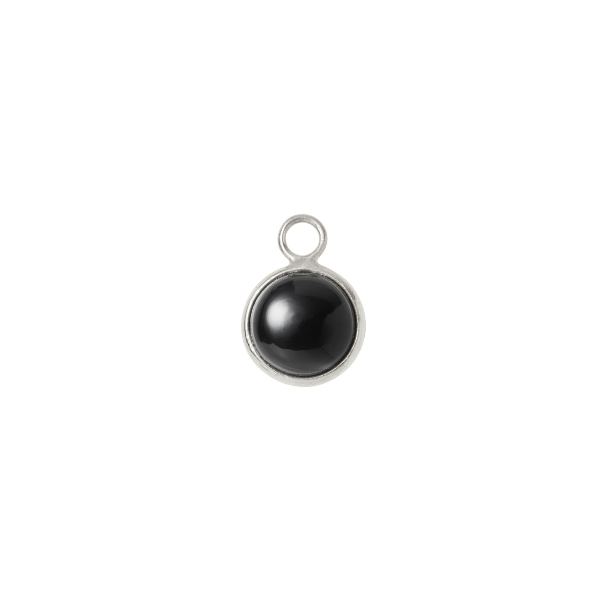 BAQLESS  Ludique Round Onyx Silver 262LD-ON-SV