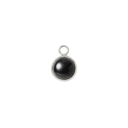 BAQLESS  Ludique Round Onyx Silver 262LD-ON-SV