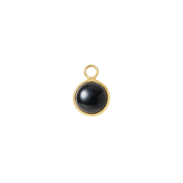BAQLESS  Ludique Round Onyx Gold 262LD-ON-YG