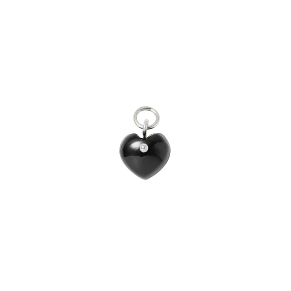 BAQLESS  Ludique Onyx Heart Silver 262LD-ONHT-SV