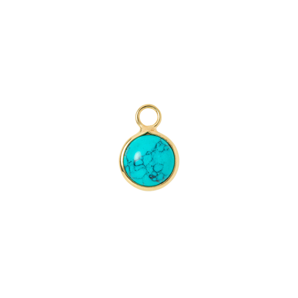 BAQLESS  Ludique Round Turquoise Gold  262LD-RTQ-YG