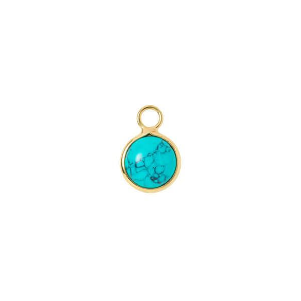 BAQLESS  Ludique Round Turquoise Gold  262LD-RTQ-YG