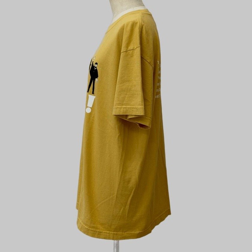 GOOD ROCK SPEED THE BEATLES（ビートルズ） “HELP!” Front & Back Print T-Shirt YELLOW