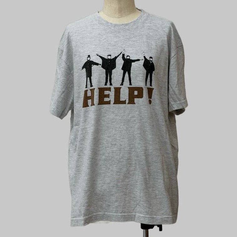 GOOD ROCK SPEED THE BEATLES（ビートルズ） “HELP!” Front & Back Print T-Shirt ASH