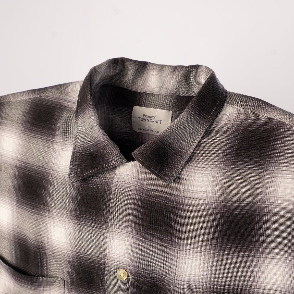 town craft 60 loop collar ss shirt black