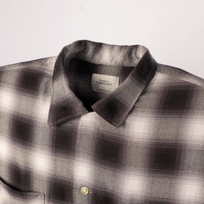 town craft 60 loop collar ss shirt black